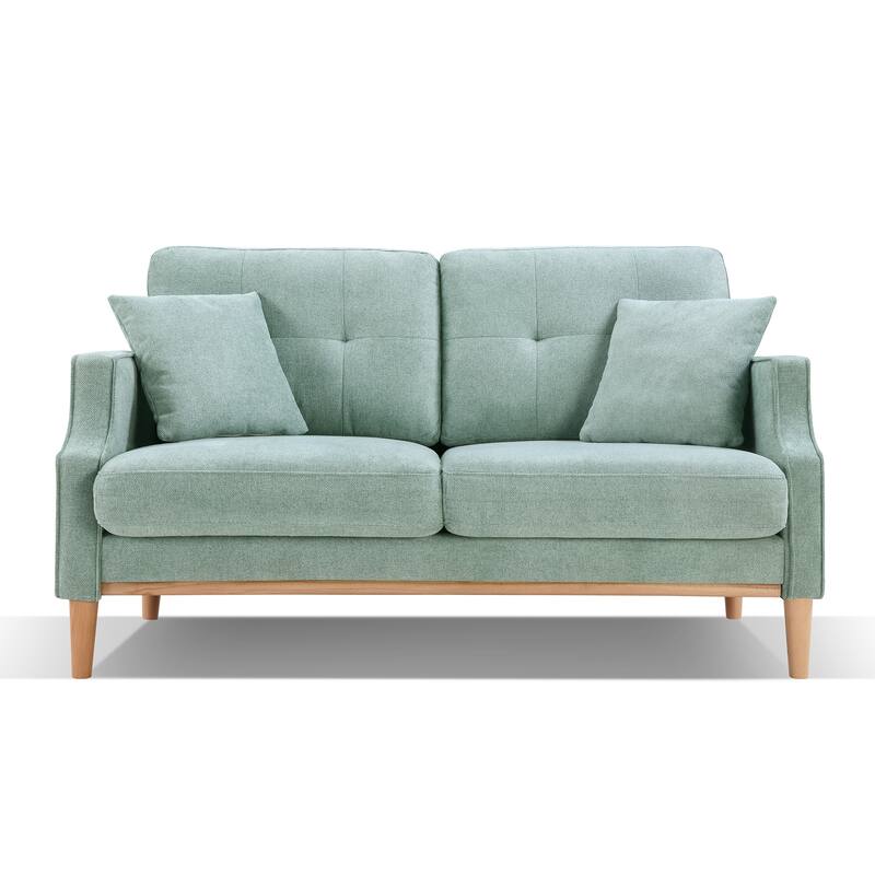 Waterproof Fabric Loveseat Sofa with USB Charging Ports and Lumbar Support Bed Bath & Beyond