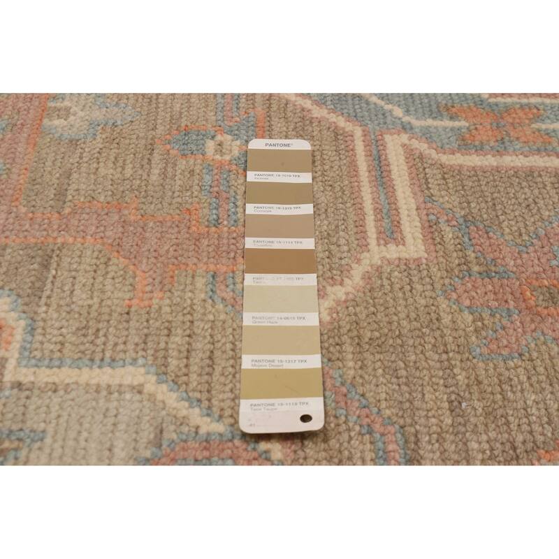 ECARPETGALLERY Hand-knotted Modern Oushak Brown Wool Rug - 8'2 x 10'0