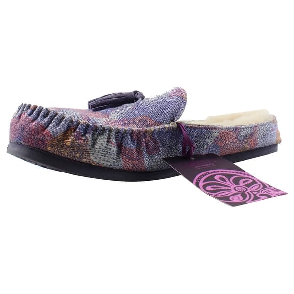 Shop Bedroom Athletics Womens Georgina Purple Mule Slippers