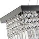 preview thumbnail 5 of 17, Modern Black Crystal Chandelier 40 in. 8-Light Kitchen Island Pendant Lighting