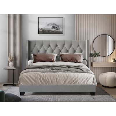 Danbury Tufted Upholstered Panel Bed