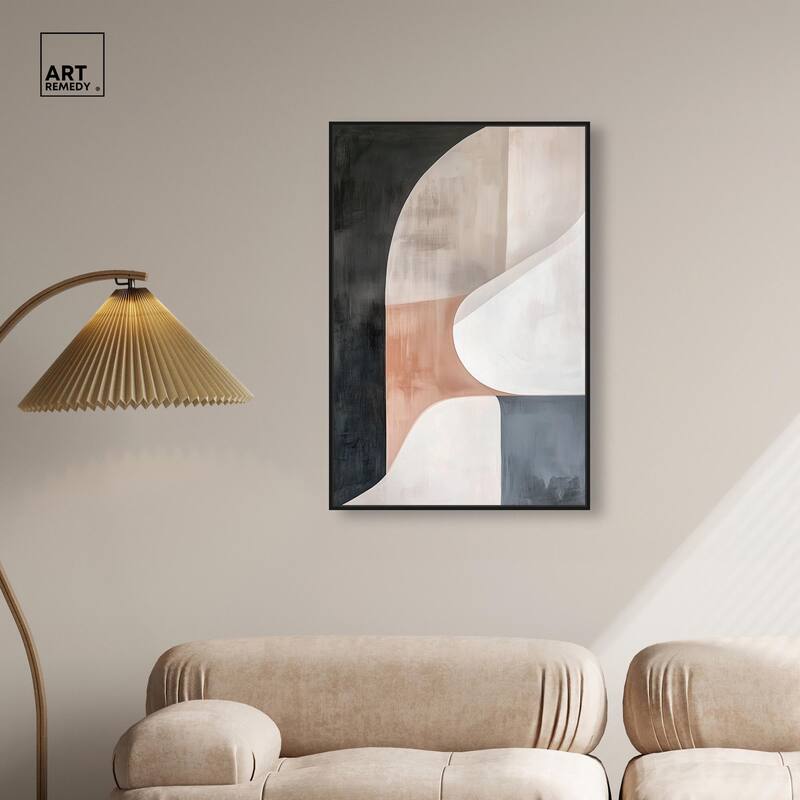 Curved Contour II Canvas by Art Remedy