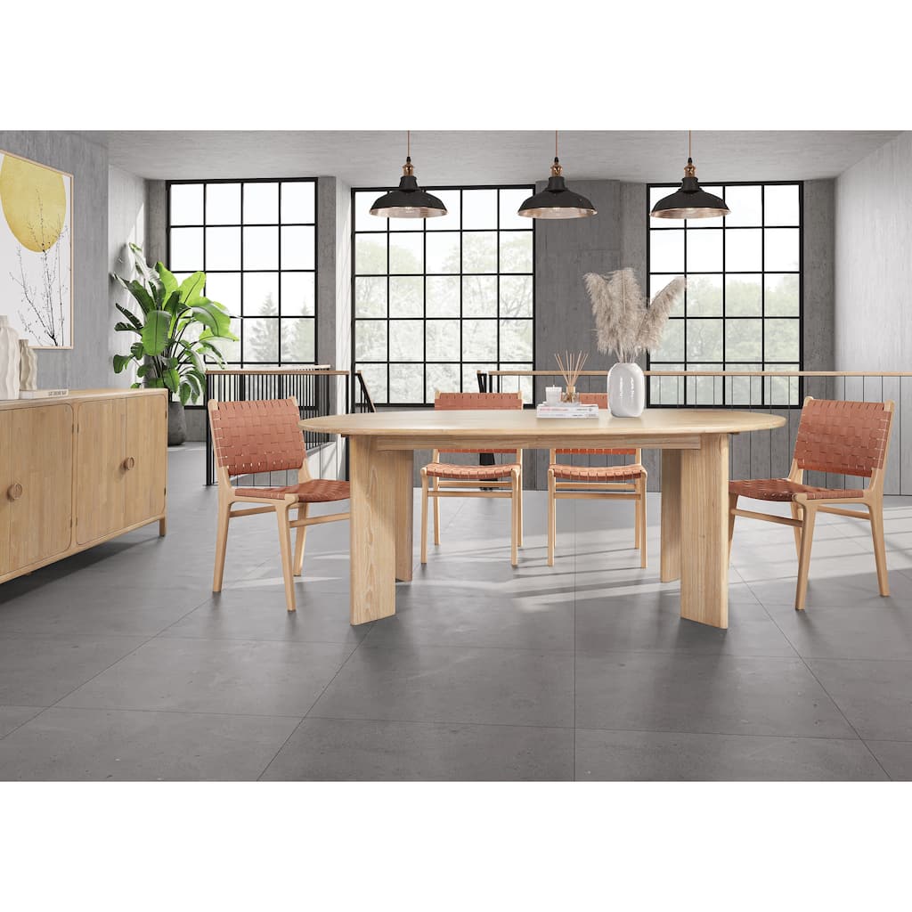 NPD Furniture Drego 79 Inch Oval Dining Table