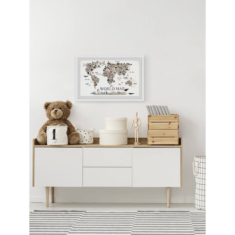 'Find the Animals' Framed Painting Print