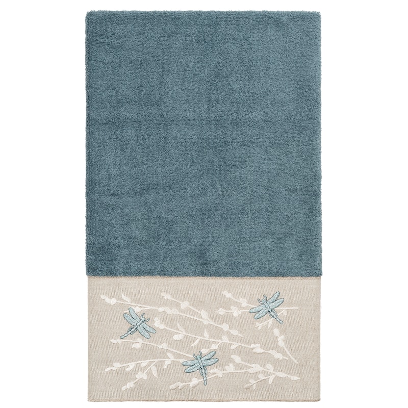 Authentic Hotel and Spa 100% Turkish Cotton Braelyn 3PC Embellished Towel Set
