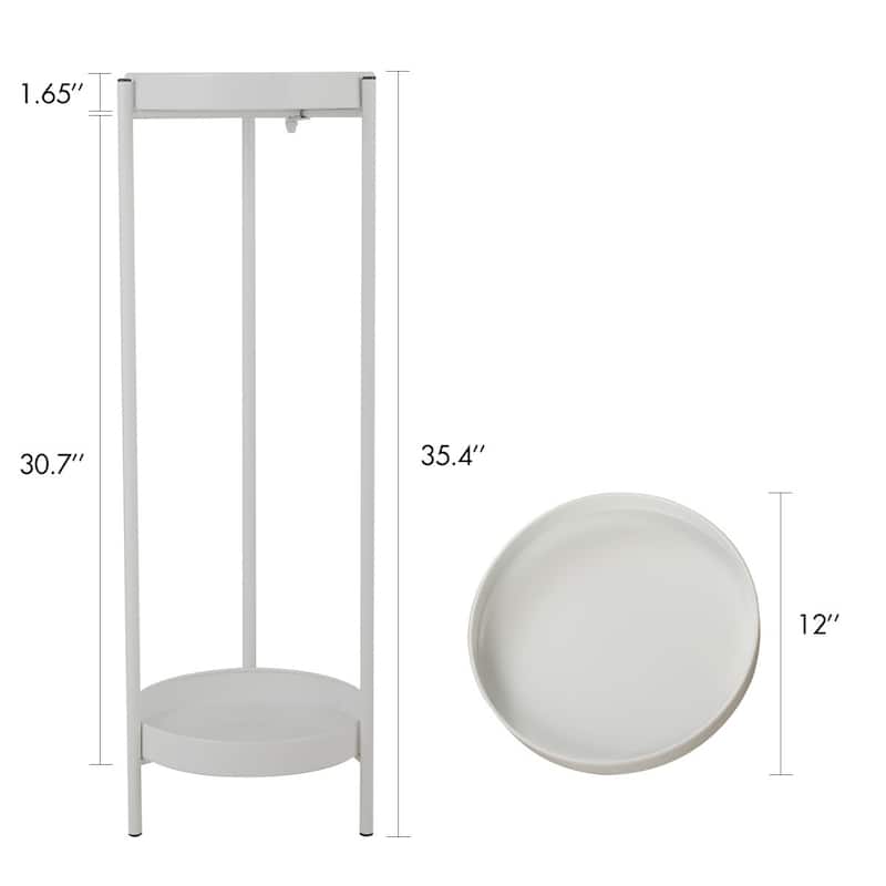 Indoor&Outdoor Modern Plant Stand, Foldable Potted Plant Holder