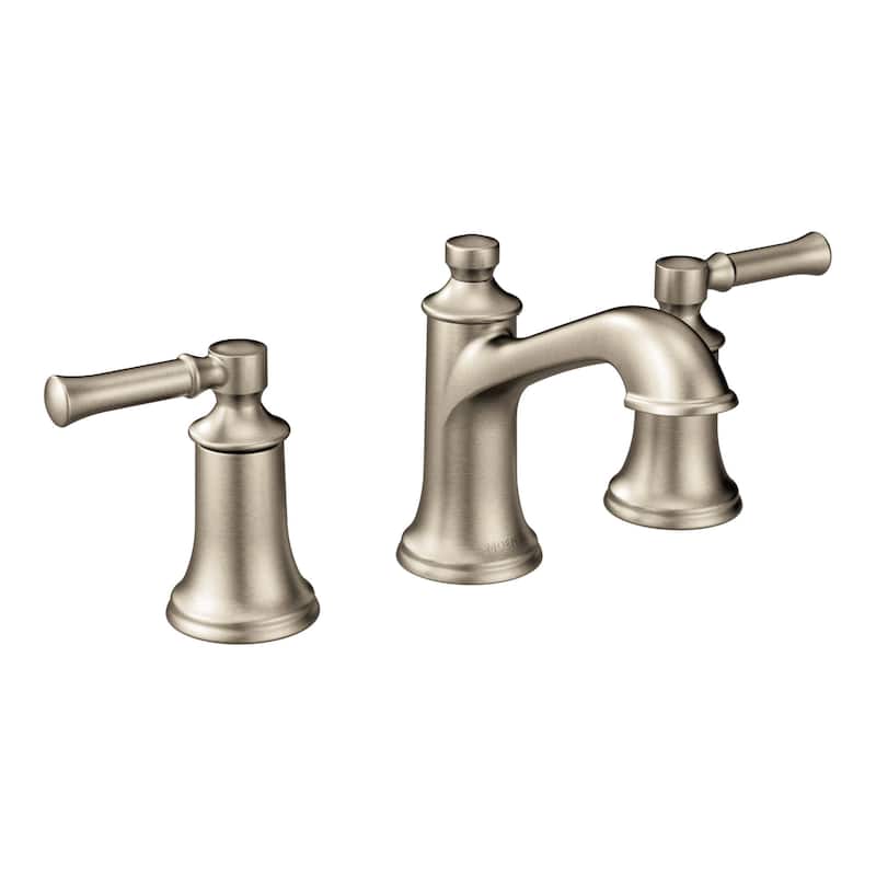 Moen TV6805 Dartmoor 1.2 GPM Widespread Bathroom Faucet with Rough-in - Brushed Nickel