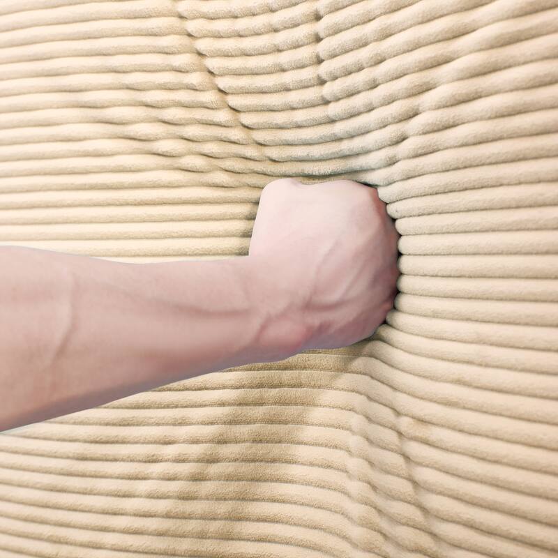 28 Ottoman Corduroy - Camel