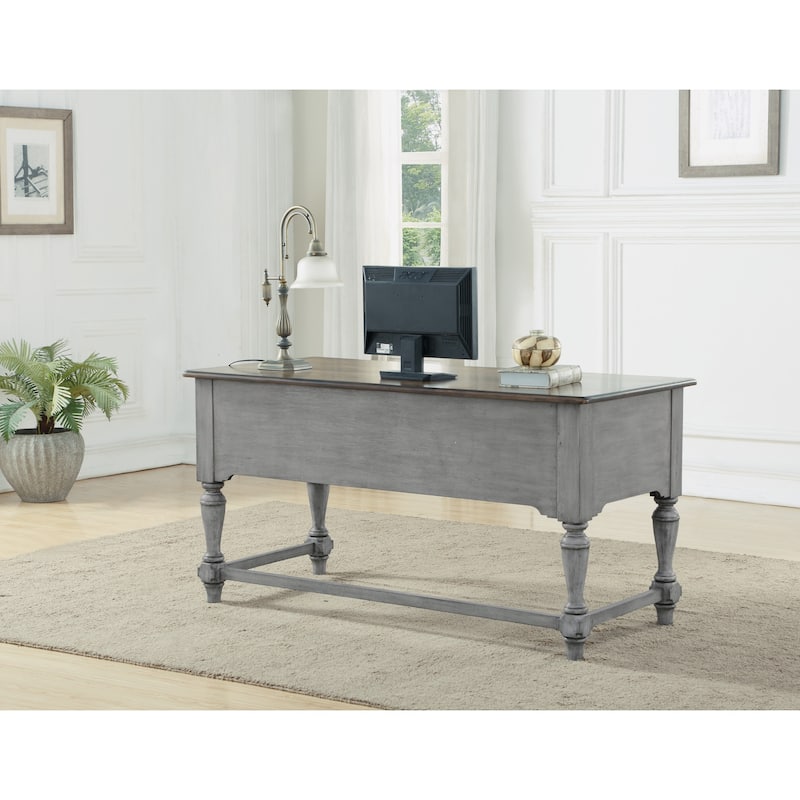 Plymouth Gray Writing Desk by Flexsteel