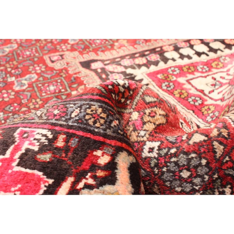 ECARPETGALLERY Hand-knotted Kayseri Red Wool Rug - 4'6 x 7'5