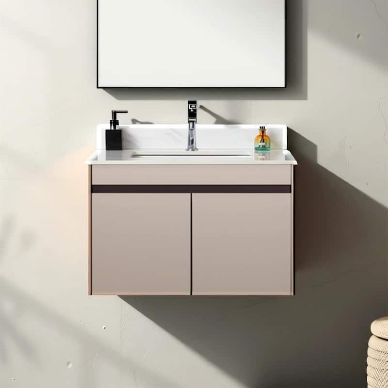 43" Marble Vanity Top with 3 Pre-drilled Faucet Holes, Undermount Sink