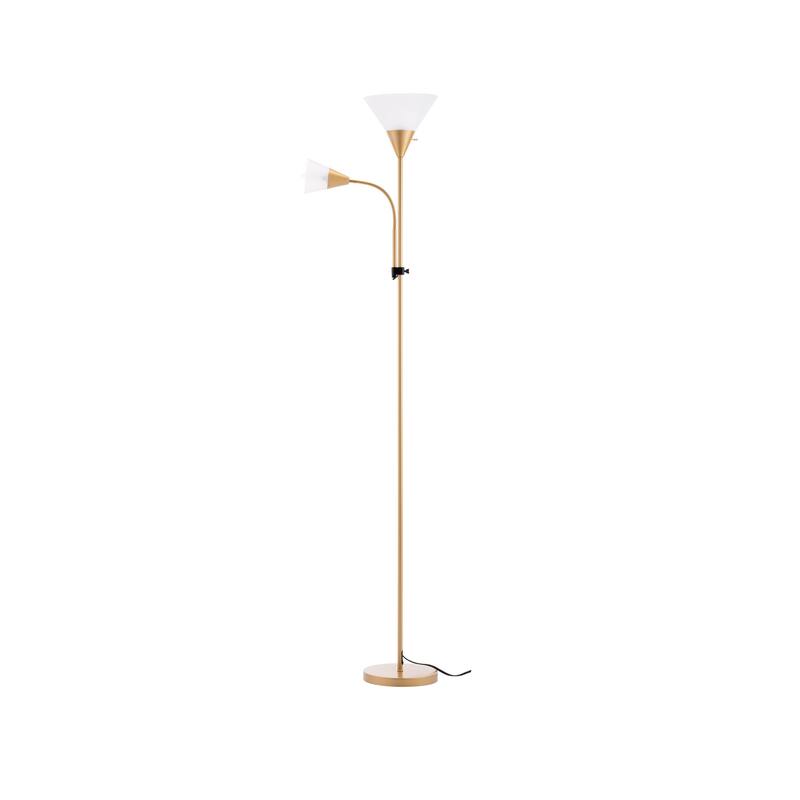 71.3" Tall Standing LED Floor Lamp with Shade - Adjustable Brightness