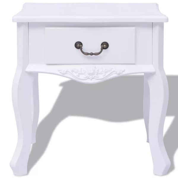Vidaxl Bedside Cabinets 2 Pcs Mdf White Free Shipping Vidaxl Bedside Cabinets 2 Pcs Mdf White Free Shipping