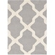preview thumbnail 121 of 200, SAFAVIEH Handmade Cambridge Luisa Moroccan Trellis Wool Rug 2' x 3' - Silver/Ivory - Rectangle