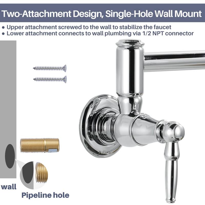 WOWOW Modern Retro Folding Filled Faucet