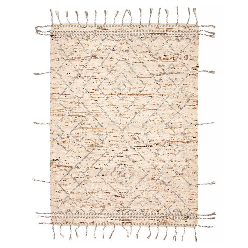 Sienna Cream Rug 5'5" x 7'7" - 5'5 x 7'7 - Cream - 5'5 x 7'7