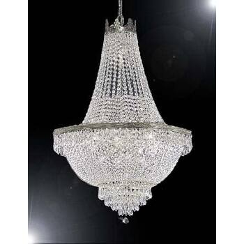 French Empire Crystal Chandelier Lighting H30 x W24