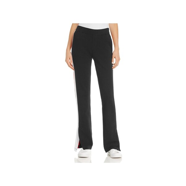 women's pants with racing stripe