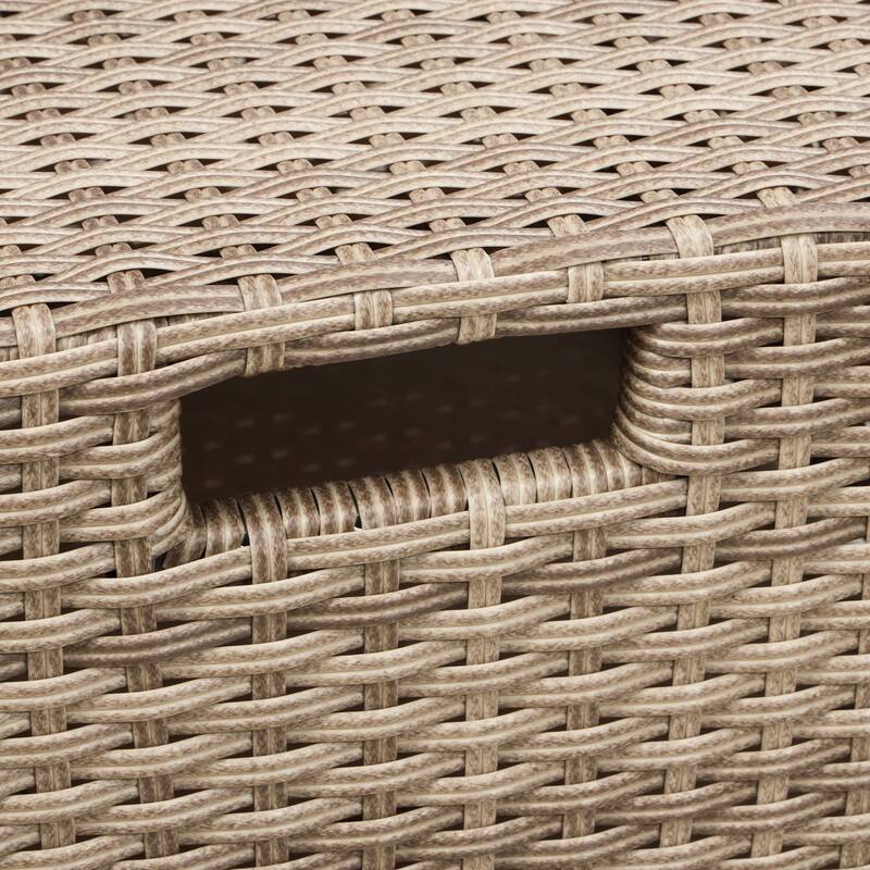 4pc Conversation Sets Outdoor Wicker Rattan Chairs Loveseat wOttoman