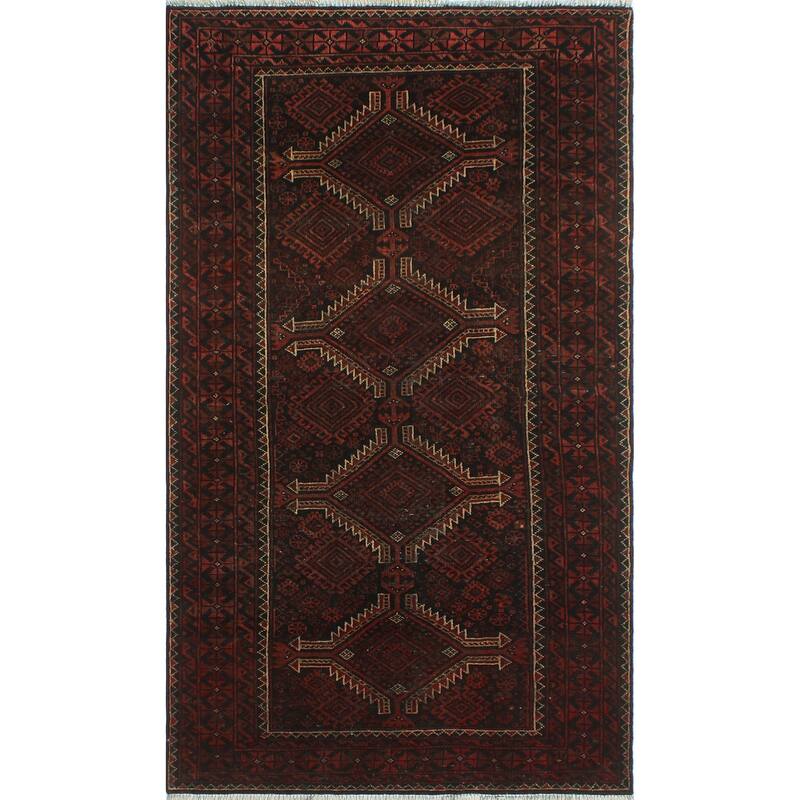 Semi Antique Debbie Rust/Charcoal Rug - 3'11" x 6'10"