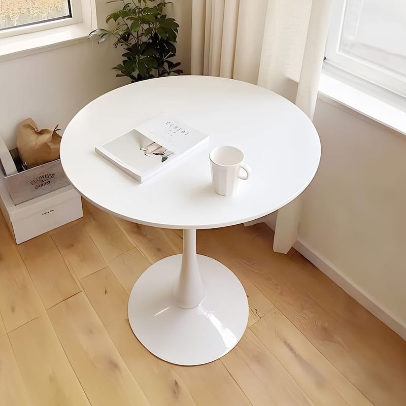 5 Pieces Dining Set, Round Dining Table with 4 Chairs