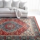 preview thumbnail 18 of 29, Lauren Ralph Lauren Chloe Traditional Medallion Rug Fringe 2'6" x 4' - Red/Navy - Rectangle