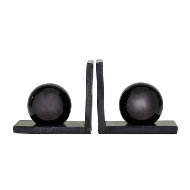 Marble Modern Bookends (Set of 2) - 7 x 4 x 6