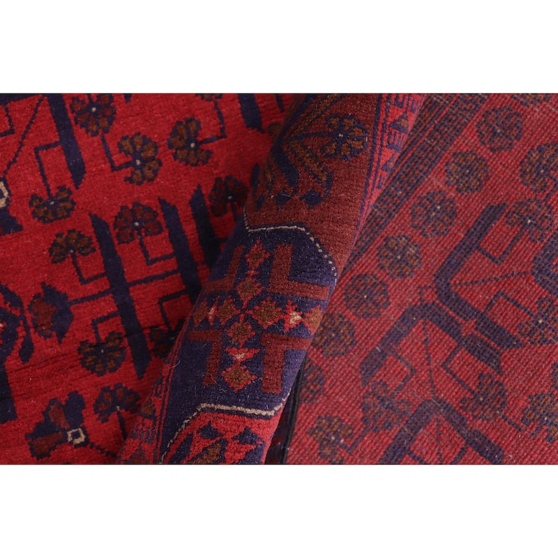 Vintage Biljik Khal Mohammadi Parker Red/Blue Rug - 4'10'' x 6'3''