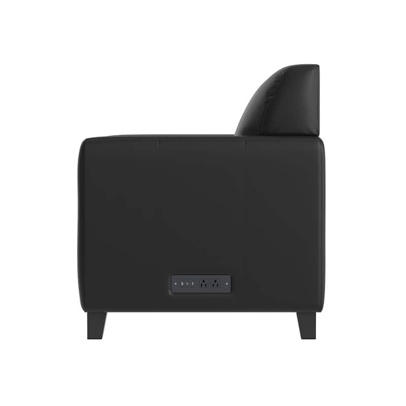Upholstered Chair with Charging Station - 30"D x 31"W x 33.25"H