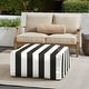 preview thumbnail 1 of 31, Sorra Home Sunbrella Outdoor Knife Edge Bean Pouf Cabana Classic