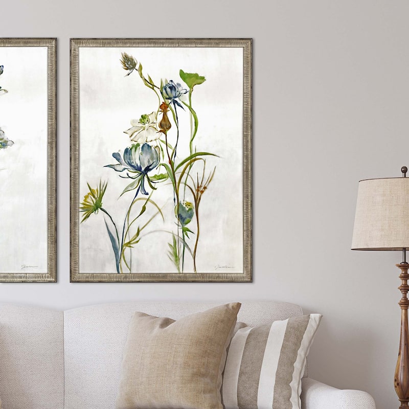 Late Summer Wildflower II Framed Art Giclee Under Glass - Multi-Color