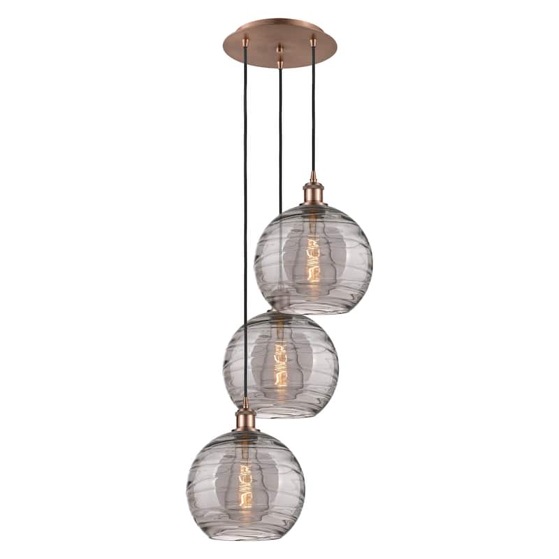 Innovations Lighting 113B-3P 36 17 Athens Deco Swirl Pendant Athens