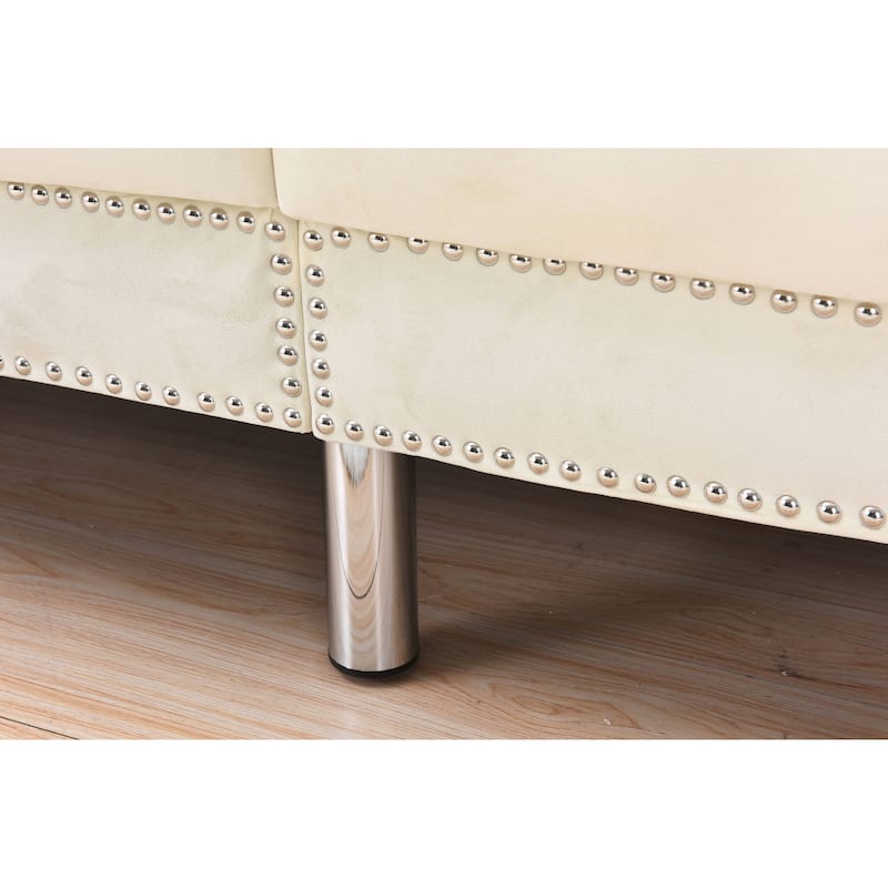Legend Furniture Covertible Velvet Sofa Bed Sleeper