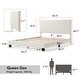 preview thumbnail 39 of 58, Furniture of America Gail Modern White Boucle Adjustable Queen-Size Platform Bed