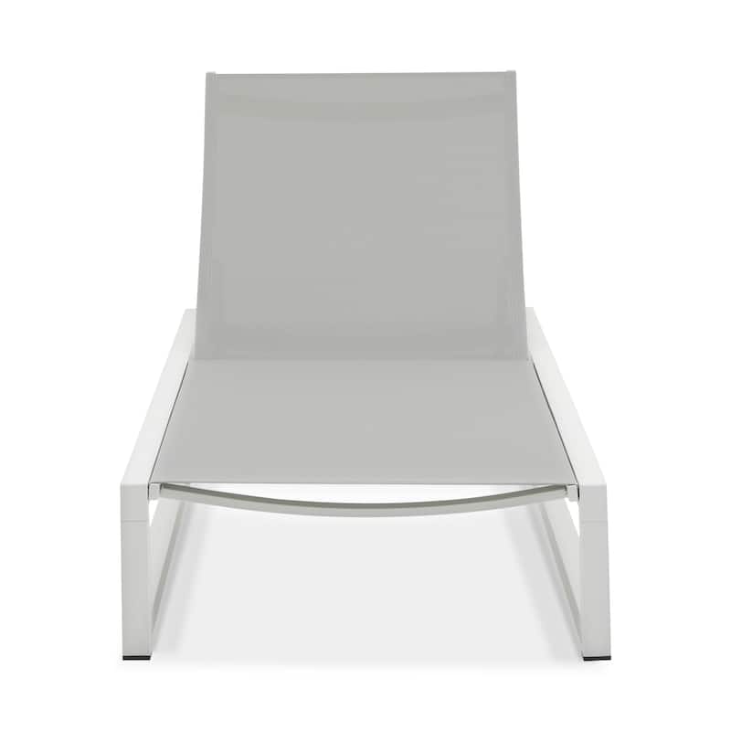Modesta Outdoor Aluminum Mesh Chaise Lounge (Set of 2) by Christopher Knight Home