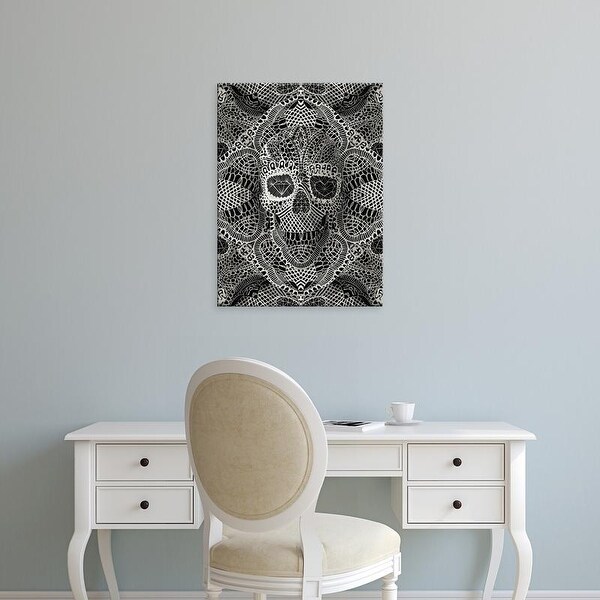 Easy Art Prints Ali Gulec's 'Skull Lace' Premium Canvas Art