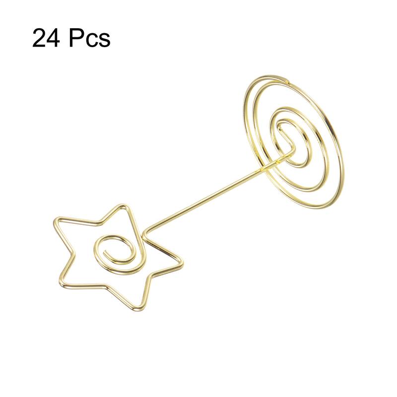 24pcs Table Number Holders 85mm Tall 40mm Base Width Star