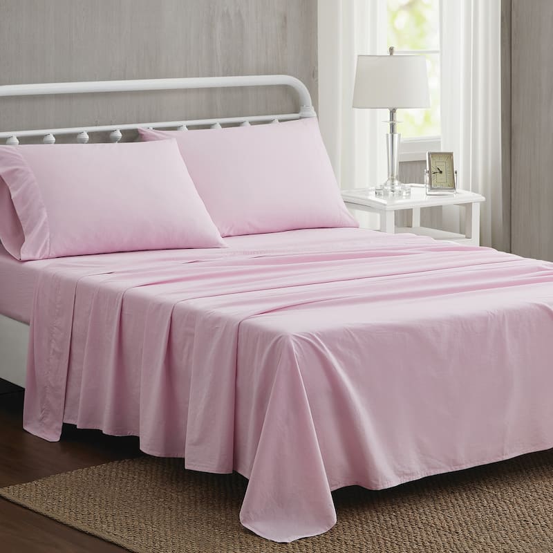 The Farmhouse by Rachel Ashwell Washed Solid Cotton Sheet Set