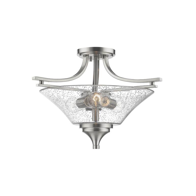 Millennium Lighting Natalie 3 Light Semi-Flush Ceiling Mount - Satin Nickel