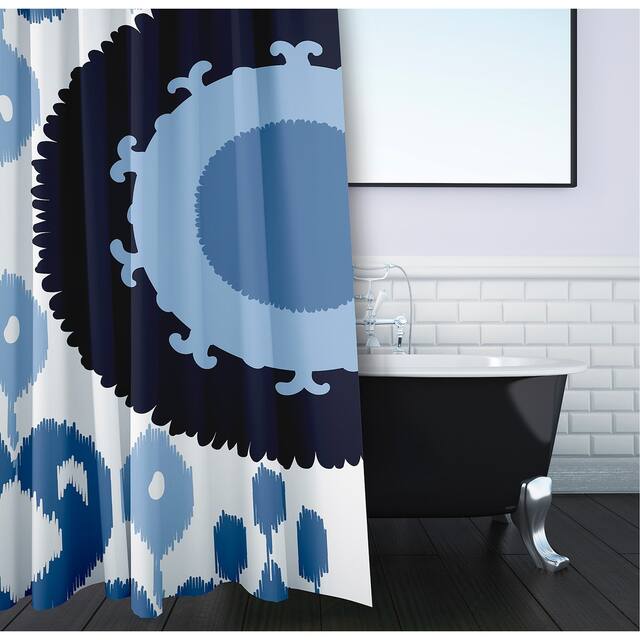 71 x 74-inch Boho Geometric Print Shower Curtain
