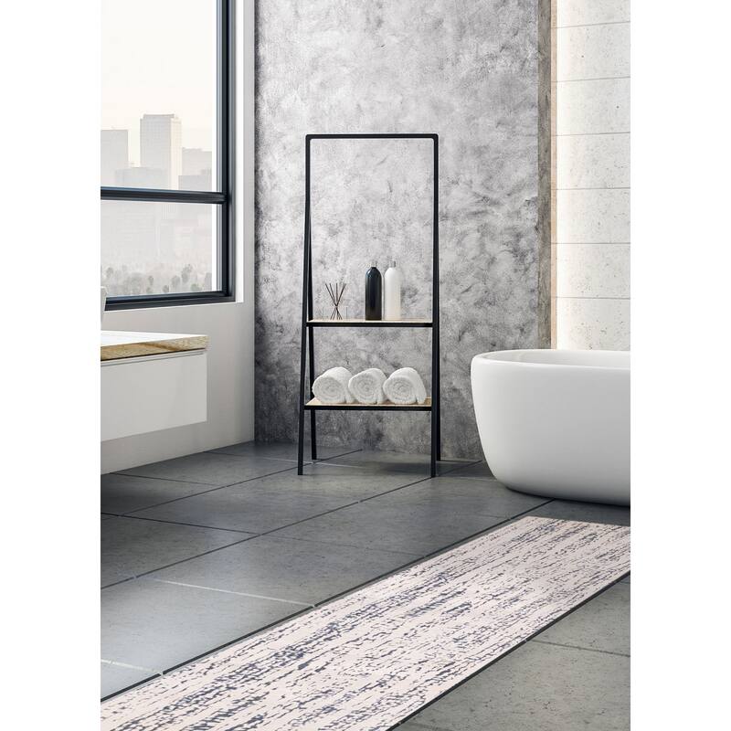 ECARPETGALLERY Hand-knotted Legacy Ivory Silk, Wool Rug - 2'6 x 11'11