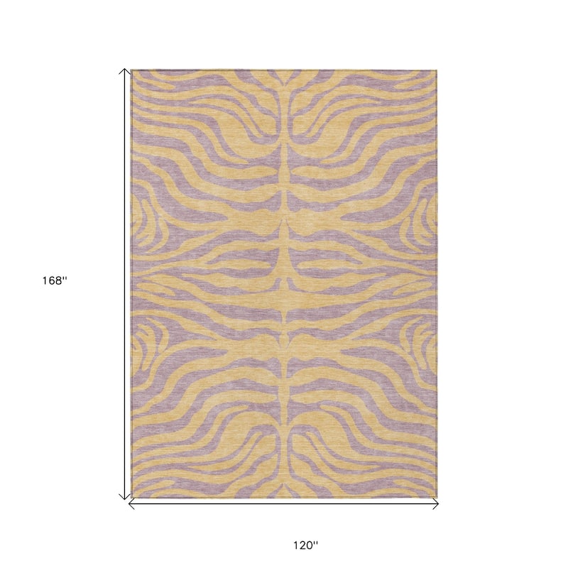 HomeRoots Animal Print Transitional Rectangle Outdoor Rug