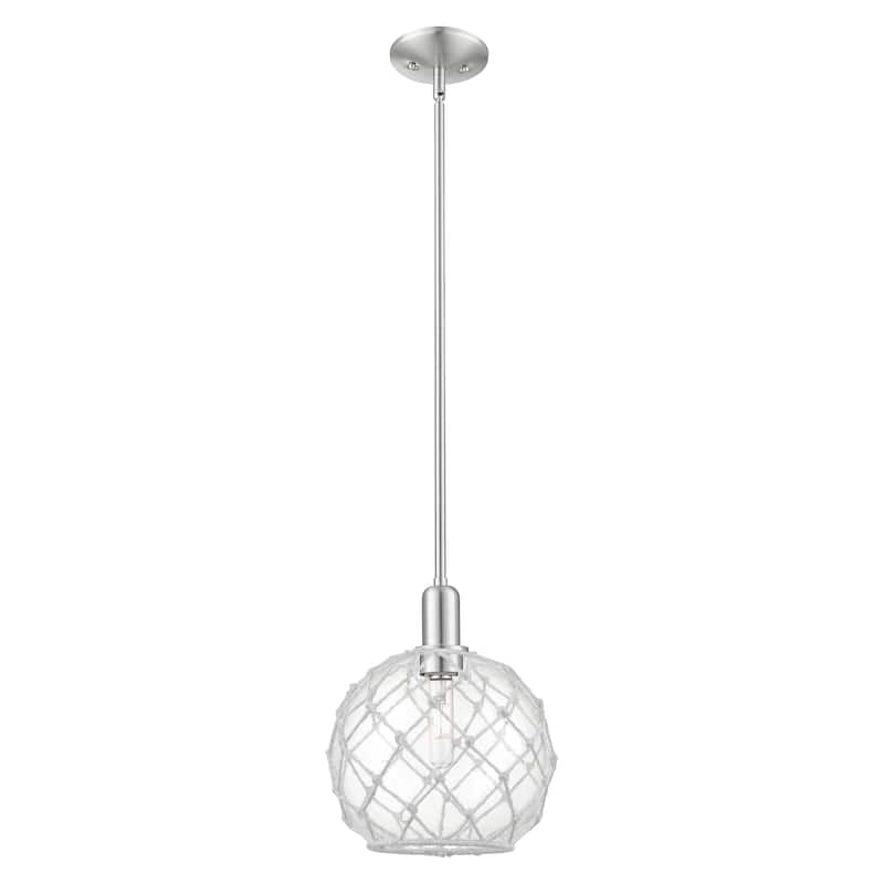 Innovations Lighting Endless Possibilities Arcadia - Farmhouse Rope - 1 Light 10" Stem Hung Mini Pendant
