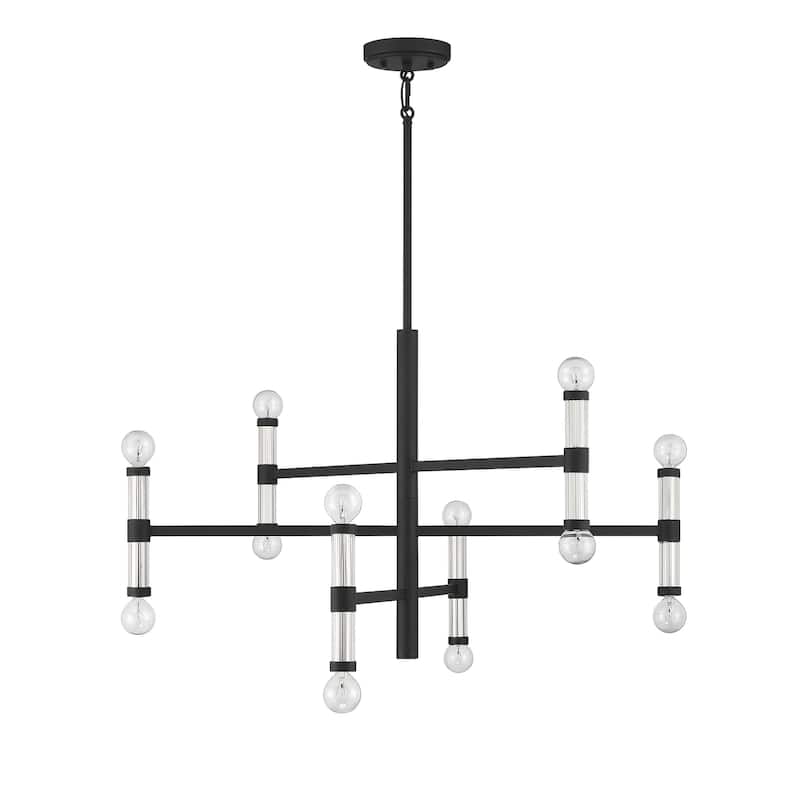 Kingsburg 12-Light Chandelier (RELEASED) - Matte Black
