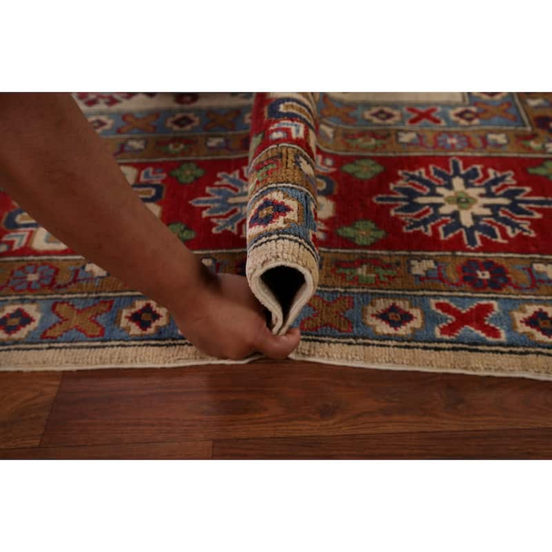 Kazak Oriental Area Rug Hand-Knotted Living Room Wool Carpet - 8'2" x 10'5"