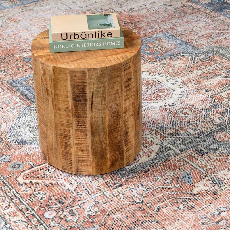 Hauteloom Rosman Hallway, Kitchen Machine Washable Runner Rug - Beige, Black, Blue - 2'7" x 14'