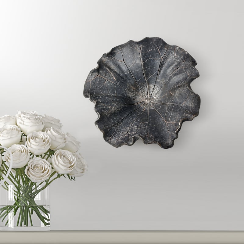 Lotus Leaf Wall Décor 7"D