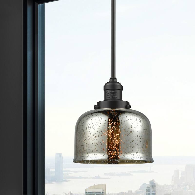 Innovations Lighting Franklin Restoration Bell - 1 Light 8" Stem Hung Mini Pendant
