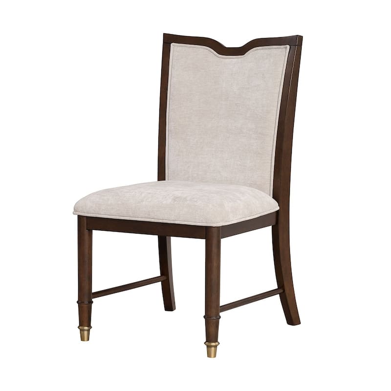 Upholstered Side Chairs Classic Dark Cherry Finish