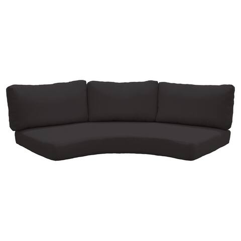 Outdoor Covers for Low-back Curved Armless Sofa Cushions
